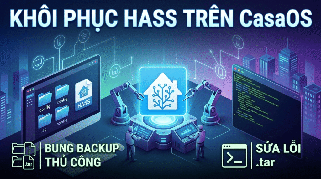 Khôi phục Home Assistant trên CasaOS
